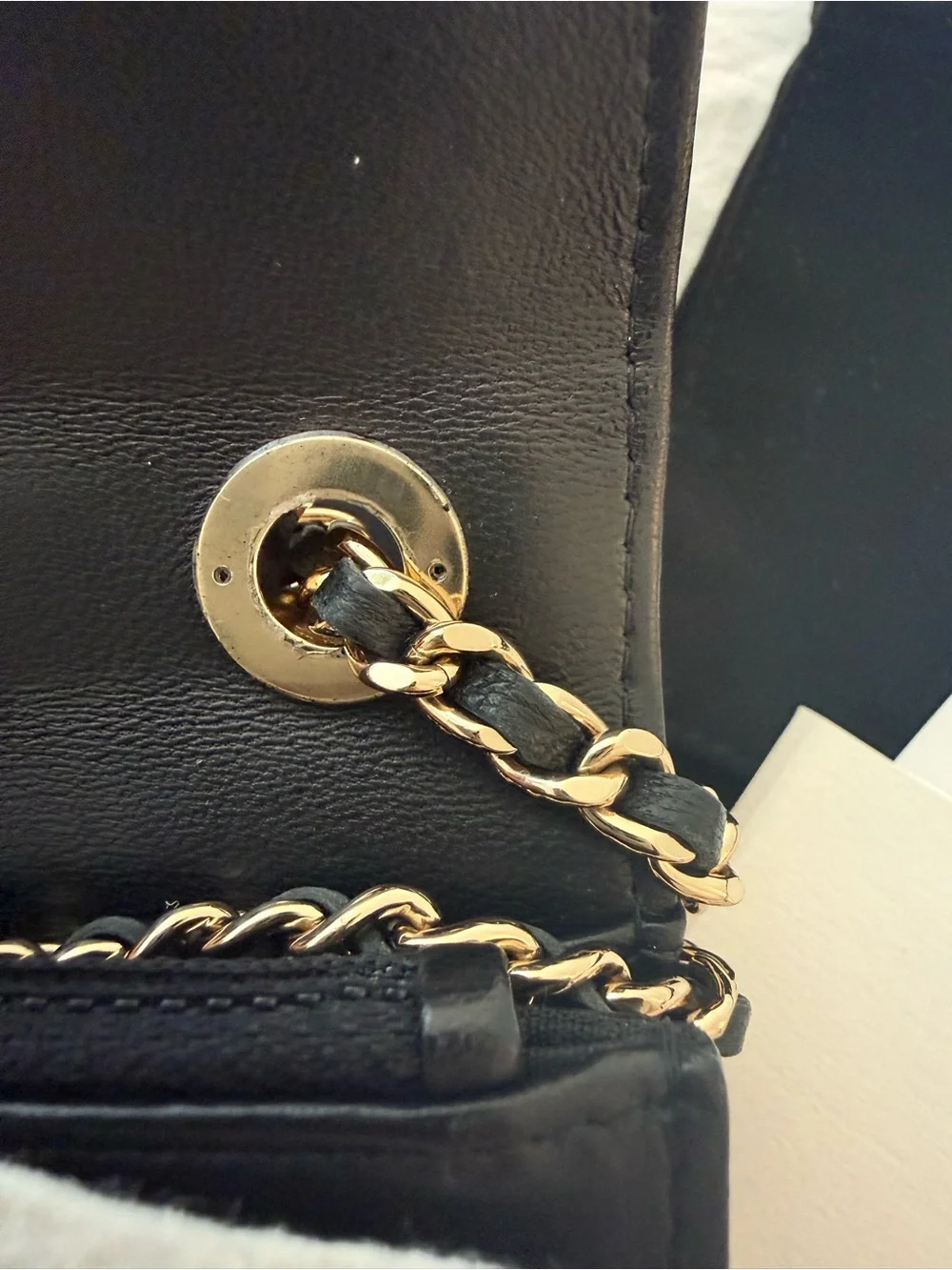Chanel Lambskin Quilted Trendy CC Wallet On Chain WOC Black - Picture 11 of 16